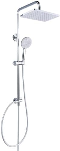 YEAUPE PRO Regendusche 10 Zoll – Edelstahl 304, Hochdruck Kopfbrause mit Selbstreinigenden Düsen und Chromierz[eventscen