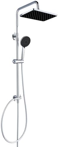YEAUPE PRO Regendusche 10 Zoll – Edelstahl 304, Hochdruck Kopfbrause mit Selbstreinigenden Düsen und Chromierz[eventscen