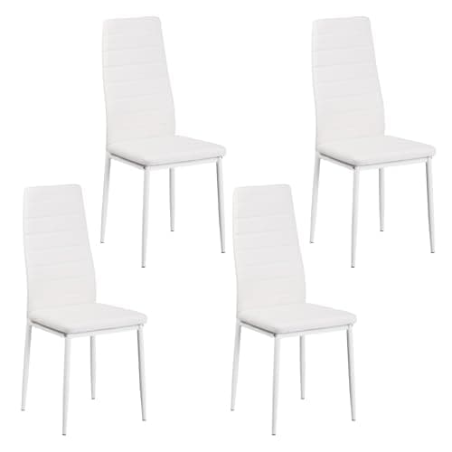 Esszimmergruppe mit 4 Stühlen Esstisch Hochlehner Kunstleder Sitzgruppe für Familie
| 110cm Eiche-Schwarz Tisch + 4 Sch