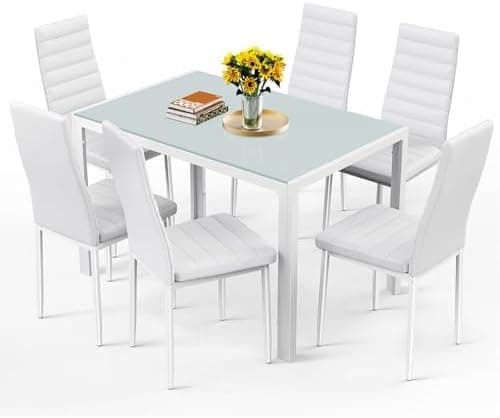 Bealife Esszimmer Set Esstisch 4 Stühle Schwarz