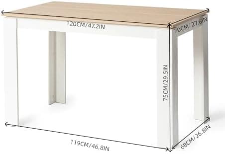 Esszimmergruppe mit 4 Stühlen Esstisch Hochlehner Kunstleder Sitzgruppe für Familie
| 110cm Eiche-Schwarz Tisch + 4 Sch