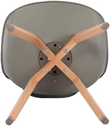 Esszimmergruppe Esstisch 120CM Rechteckig Holz + 4er Stühle grau Eiche-Weiß Tischbein für Wohnzimmer Küche Büro