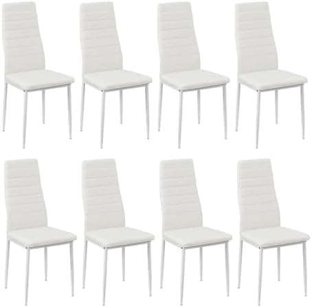 Esszimmergruppe mit 4 Stühlen Esstisch Hochlehner Kunstleder Sitzgruppe für Familie
| 110cm Eiche-Schwarz Tisch + 4 Sch