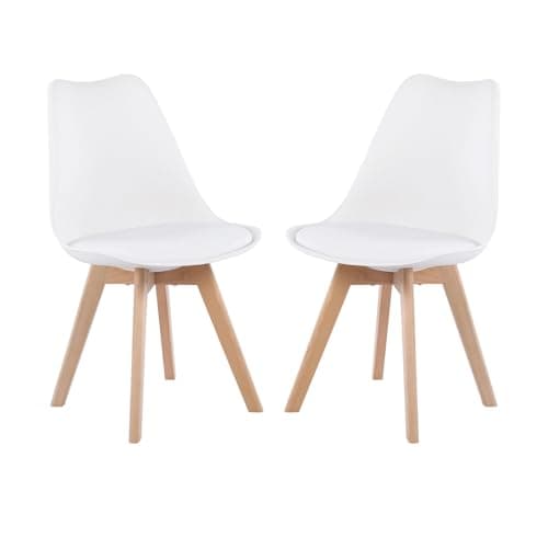 Esszimmergruppe Esstisch 120CM Rechteckig Holz + 4er Stühle grau Eiche-Weiß Tischbein für Wohnzimmer Küche Büro