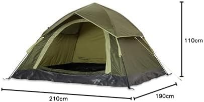 Lumaland Lightweights Pop Up Wurfzelt 2-4 Personen | Ideal für Trekking & Festival | Wasserdicht 210x190x110cm
Lumaland