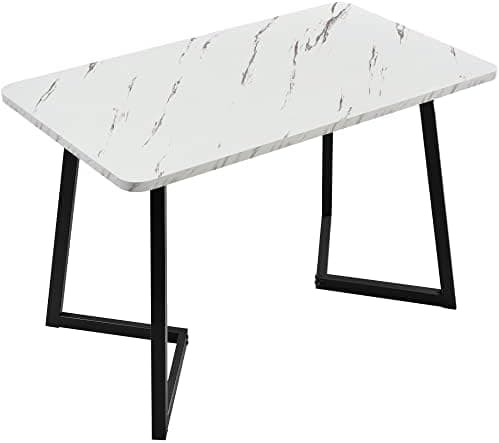 Modern Küchentisch Set Essgruppe 117x68cm Rechteckig 4 Stühle Dunkelgrau Twill Leinentuch(Schwarze Tischbeine)