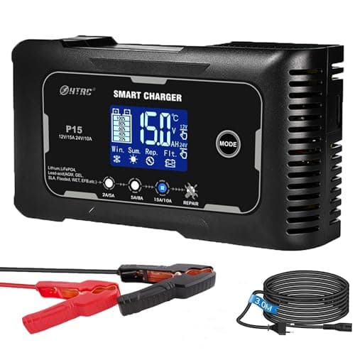 SolaMr 15A Auto-Batterie-Ladegerät, 12V und 24V Smart Automatic Battery Maintainer - P15
SolaMr 15A Erhaltungsladegerät