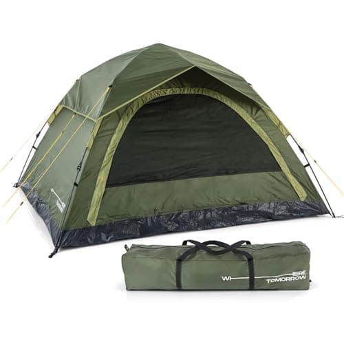 Lumaland Lightweights Pop Up Wurfzelt 2-4 Personen | Ideal für Trekking & Festival | Wasserdicht 210x190x110cm
Lumaland