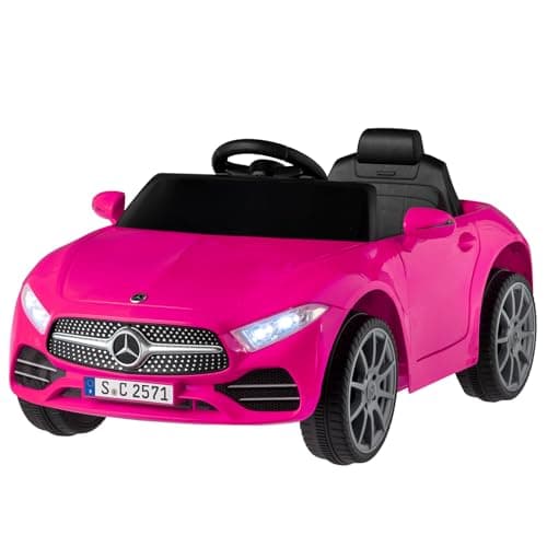 LEADZM Kinder Elektroauto Mercedes Benz CLS 350 - Elektrisch mit MP3, Hupe und LED-Leuchten (CLS Schwarz)