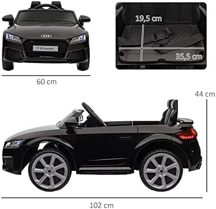 HOMCOM Kinder Elektroauto für 3-5 Jährige mit 2,4 G Fernbedienung, Rot