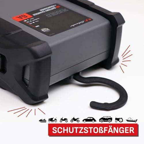 Schumacher Rugged SPX 458 Automatisches und intelligentes Lade- und Erhaltungsgerät - für Motorrad, Auto, Boot, Schutzar