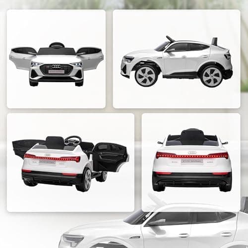HOMCOM Elektro Kinderauto Audi E-tron, Fernbedienung, Musik, Sicherheitsgurt, Rosa  
HOMCOM Elektro Kinderauto 12V, Elek