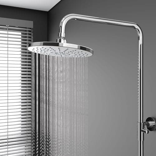 Regenduschkopf YUANNY Wasserspar 10 Zoll Stable ABS Chrom Universal-Kopfbrause Anti-Kalk-Düsen Ø 26 cm