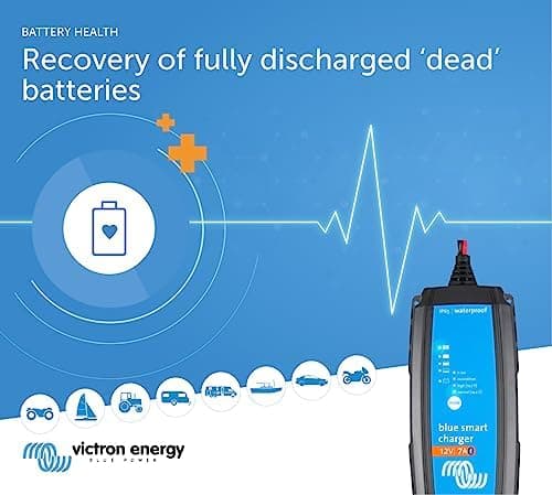 Victron Energy Blue Smart Batterie Ladegerät - Autobatterie Ladegerät - Hocheffizient und einfach zu bedienen - IP65 ges