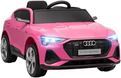 HOMCOM Elektro Kinderauto Audi E-tron, Fernbedienung, Musik, Sicherheitsgurt, Rosa  
HOMCOM Elektro Kinderauto 12V, Elek
