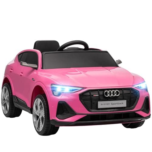 HOMCOM Elektro Kinderauto Audi E-tron, Fernbedienung, Musik, Sicherheitsgurt, Rosa  
HOMCOM Elektro Kinderauto 12V, Elek