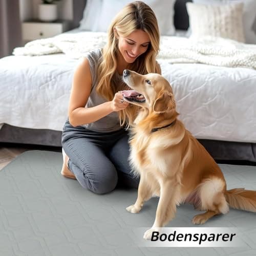 Homaxy Hundedecke Wasserdicht für Outdoor-Use, Weich und Wendig, ideal für Sofa, Couch und Bett (130x100cm, Grau+Dunkelg
