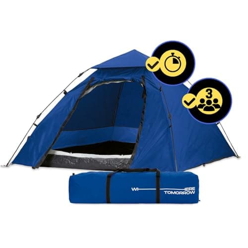 Lumaland 2-3 Personen Pop Up Camping Zelt | 4 Jahreszeiten Igluzelt | Leicht, Wasserdicht & Robust