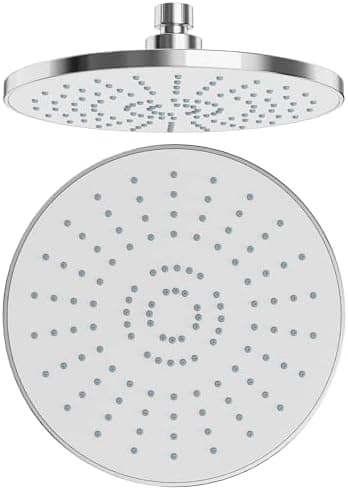 Regenduschkopf YUANNY Wasserspar 10 Zoll Stable ABS Chrom Universal-Kopfbrause Anti-Kalk-Düsen Ø 26 cm