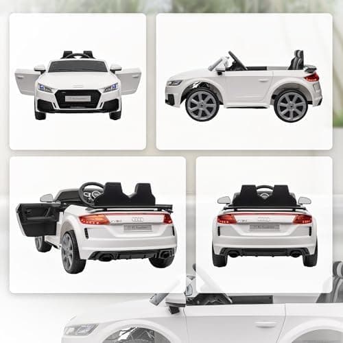 HOMCOM Kinder Elektroauto für 3-5 Jährige mit 2,4 G Fernbedienung, Rot