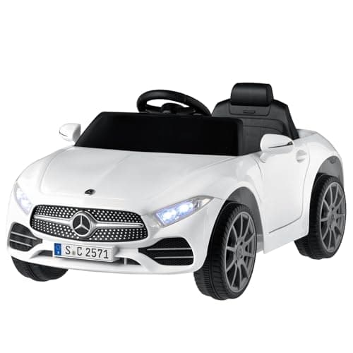 LEADZM Kinder Elektroauto Mercedes Benz CLS 350 - Elektrisch mit MP3, Hupe und LED-Leuchten (CLS Schwarz)