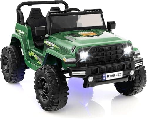 DREAMADE 24V Kinder Elektroauto Rosa: 2 Sitzer, Fernbedienung, Hupe, LED-Leuchtungen & Musik für Kleinkinder ab 3 Jahren