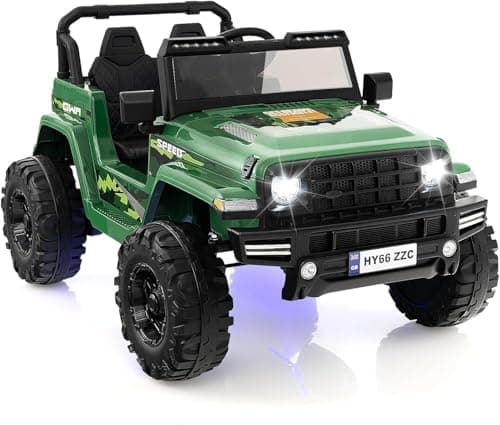 DREAMADE 24V Kinder Elektroauto Rosa: 2 Sitzer, Fernbedienung, Hupe, LED-Leuchtungen & Musik für Kleinkinder ab 3 Jahren