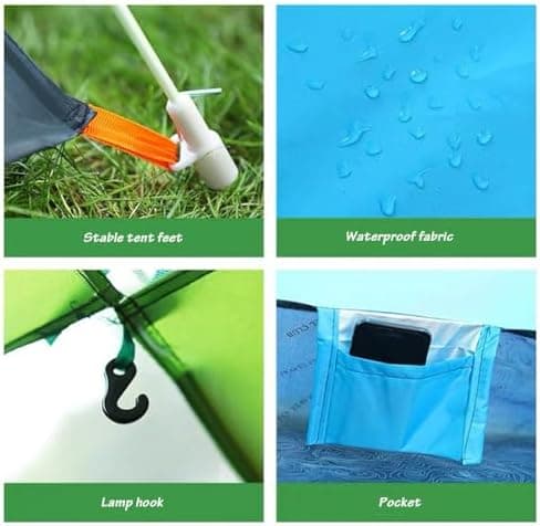 2-3 Personen Wurfzelt Wasserdicht Atmungsaktiv für Camping
| Leichtes 2-3 Personen Pop Up Zelt für Klettern und Angeln