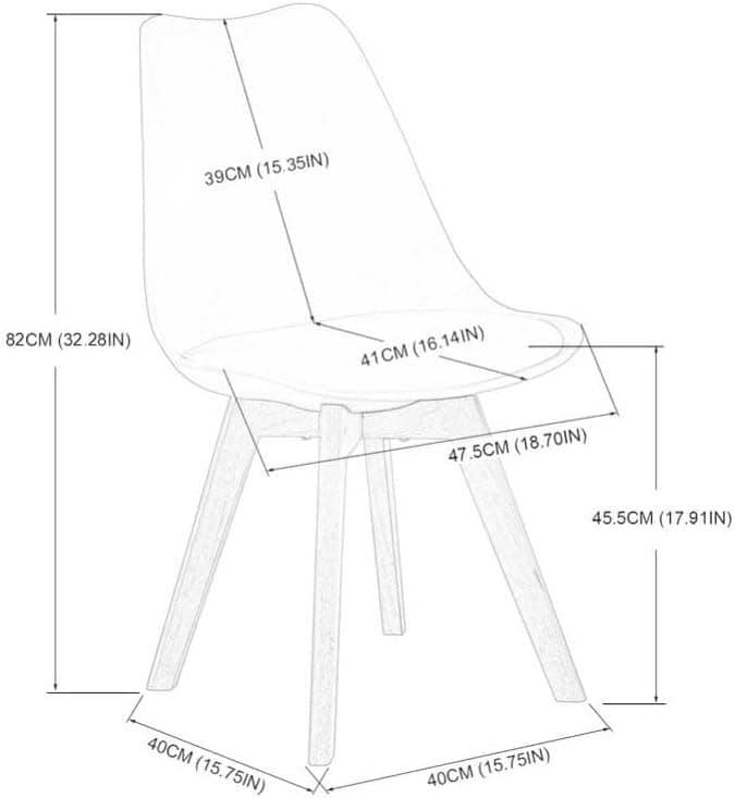 Esszimmergruppe Esstisch 120CM Rechteckig Holz + 4er Stühle grau Eiche-Weiß Tischbein für Wohnzimmer Küche Büro