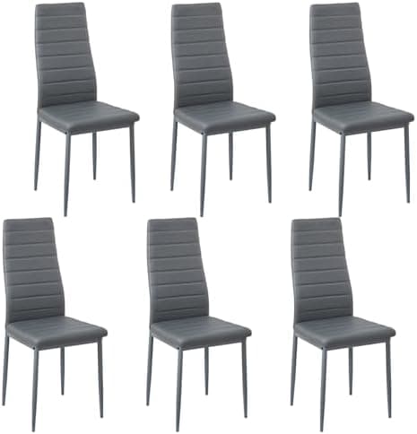 Esszimmergruppe mit 4 Stühlen Esstisch Hochlehner Kunstleder Sitzgruppe für Familie
| 110cm Eiche-Schwarz Tisch + 4 Sch