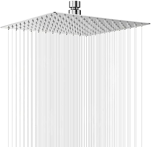 Regendusche Duschkopf Edelstahl AISI304 Anti-Kalk-Düsen
| Quadratischer Regenduschkopf 12 Zoll Regendusche
| Regendusch