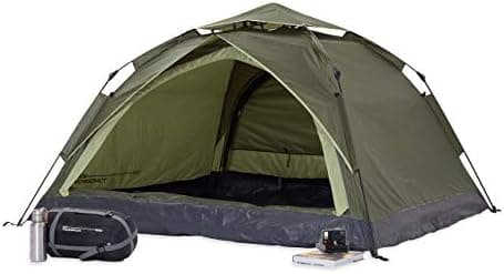 Lumaland Lightweights Pop Up Wurfzelt 2-4 Personen | Ideal für Trekking & Festival | Wasserdicht 210x190x110cm
Lumaland