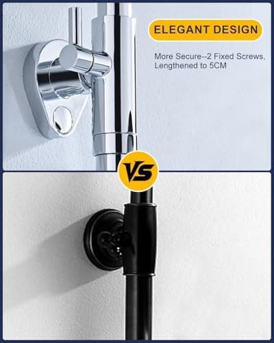 YEAUPE PRO Regendusche 10 Zoll – Edelstahl 304, Hochdruck Kopfbrause mit Selbstreinigenden Düsen und Chromierz[eventscen