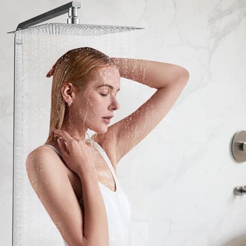 Ibergrif Edelstahl Duschkopf Regendusche 10 Zoll Silber Global Recycled Standard