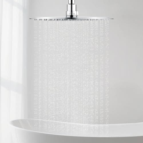 Ibergrif Edelstahl Duschkopf Regendusche 10 Zoll Silber Global Recycled Standard