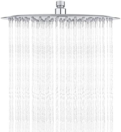 Ibergrif Edelstahl Duschkopf Regendusche 10 Zoll Silber Global Recycled Standard