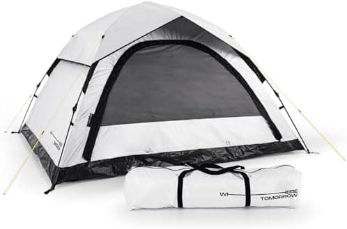 Lumaland Lightweights Pop Up Wurfzelt 2-4 Personen | Ideal für Trekking & Festival | Wasserdicht 210x190x110cm
Lumaland