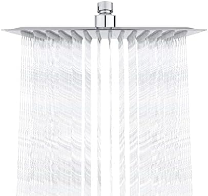 Ibergrif Edelstahl Duschkopf Regendusche 10 Zoll Silber Global Recycled Standard