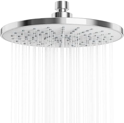 Regenduschkopf YUANNY Wasserspar 10 Zoll Stable ABS Chrom Universal-Kopfbrause Anti-Kalk-Düsen Ø 26 cm