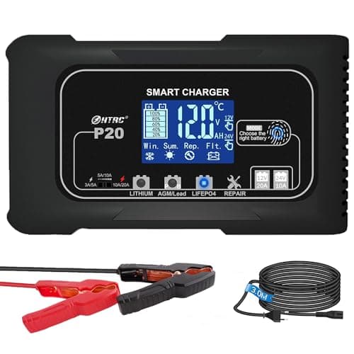 SolaMr 15A Auto-Batterie-Ladegerät, 12V und 24V Smart Automatic Battery Maintainer - P15
SolaMr 15A Erhaltungsladegerät