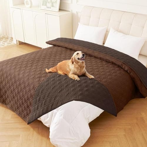 Homaxy Hundedecke Wasserdicht für Outdoor-Use, Weich und Wendig, ideal für Sofa, Couch und Bett (130x100cm, Grau+Dunkelg