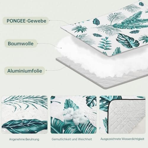 HAUSPROFI Wasserdichte Picknickdecke 200x200 - Isoliert & XXL für Outdoor Aktivitäten - Kompakt & leicht trugbar