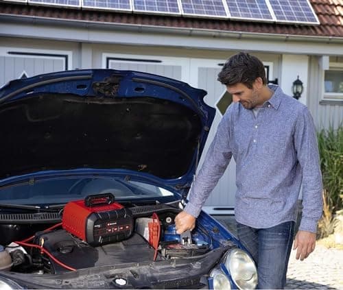 Einhell Batterie-Ladegerät CE-BC 15 M für automatische Ladung von Gel-, AGM- und wartungsfreien Blei-Säure-Batterien - m
