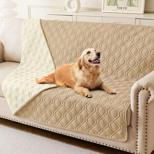 Homaxy Hundedecke Wasserdicht für Outdoor-Use, Weich und Wendig, ideal für Sofa, Couch und Bett (130x100cm, Grau+Dunkelg