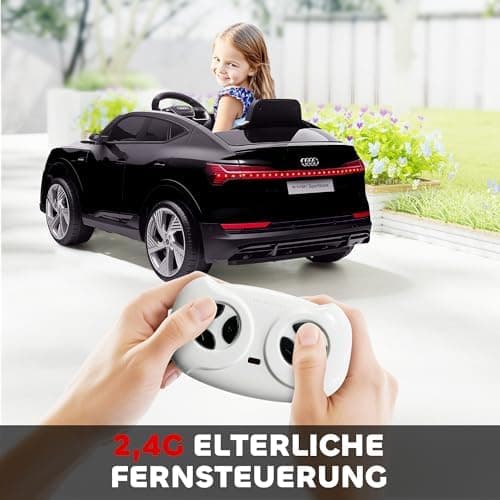 HOMCOM Elektro Kinderauto Audi E-tron, Fernbedienung, Musik, Sicherheitsgurt, Rosa  
HOMCOM Elektro Kinderauto 12V, Elek