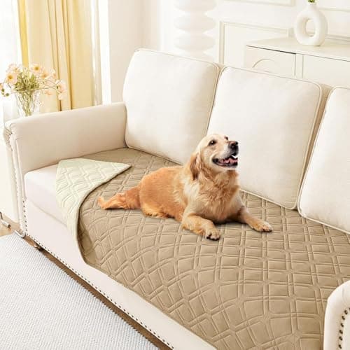 Homaxy Hundedecke Wasserdicht für Outdoor-Use, Weich und Wendig, ideal für Sofa, Couch und Bett (130x100cm, Grau+Dunkelg