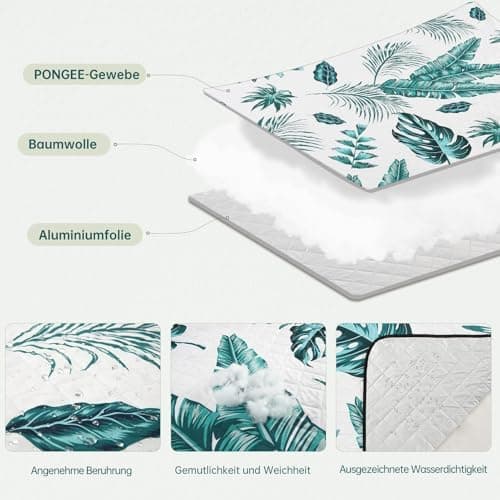 HAUSPROFI Wasserdichte Picknickdecke 200x200 - Isoliert & XXL für Outdoor Aktivitäten - Kompakt & leicht trugbar