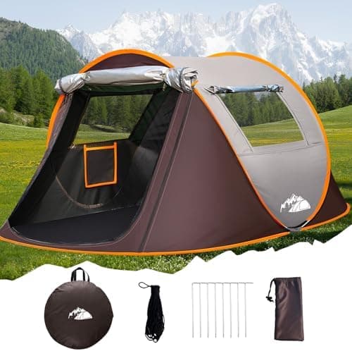 FORMIZON Pop Up Zelt 2 Personen Wasserdicht für Camping und Trekking mit Einfacher Einstellung und Sofort-Bereitschaft (