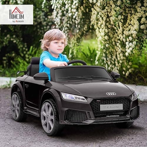 HOMCOM Kinder Elektroauto für 3-5 Jährige mit 2,4 G Fernbedienung, Rot