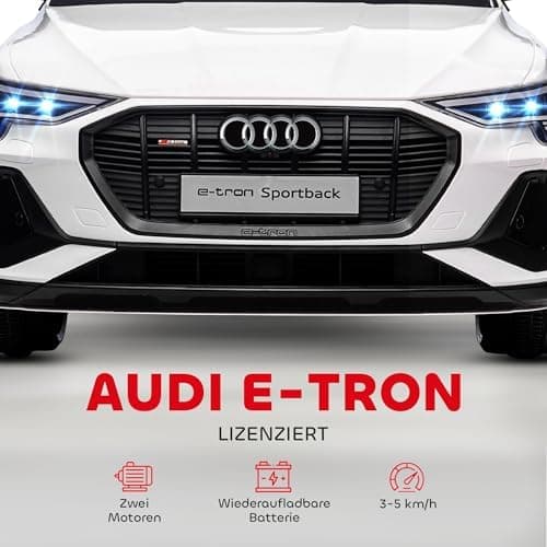 HOMCOM Elektro Kinderauto Audi E-tron, Fernbedienung, Musik, Sicherheitsgurt, Rosa  
HOMCOM Elektro Kinderauto 12V, Elek